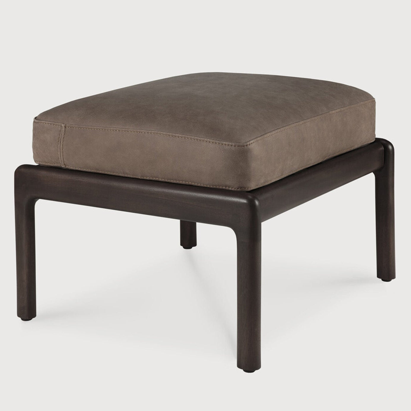 Ethnicraft Jack Leather Footstool