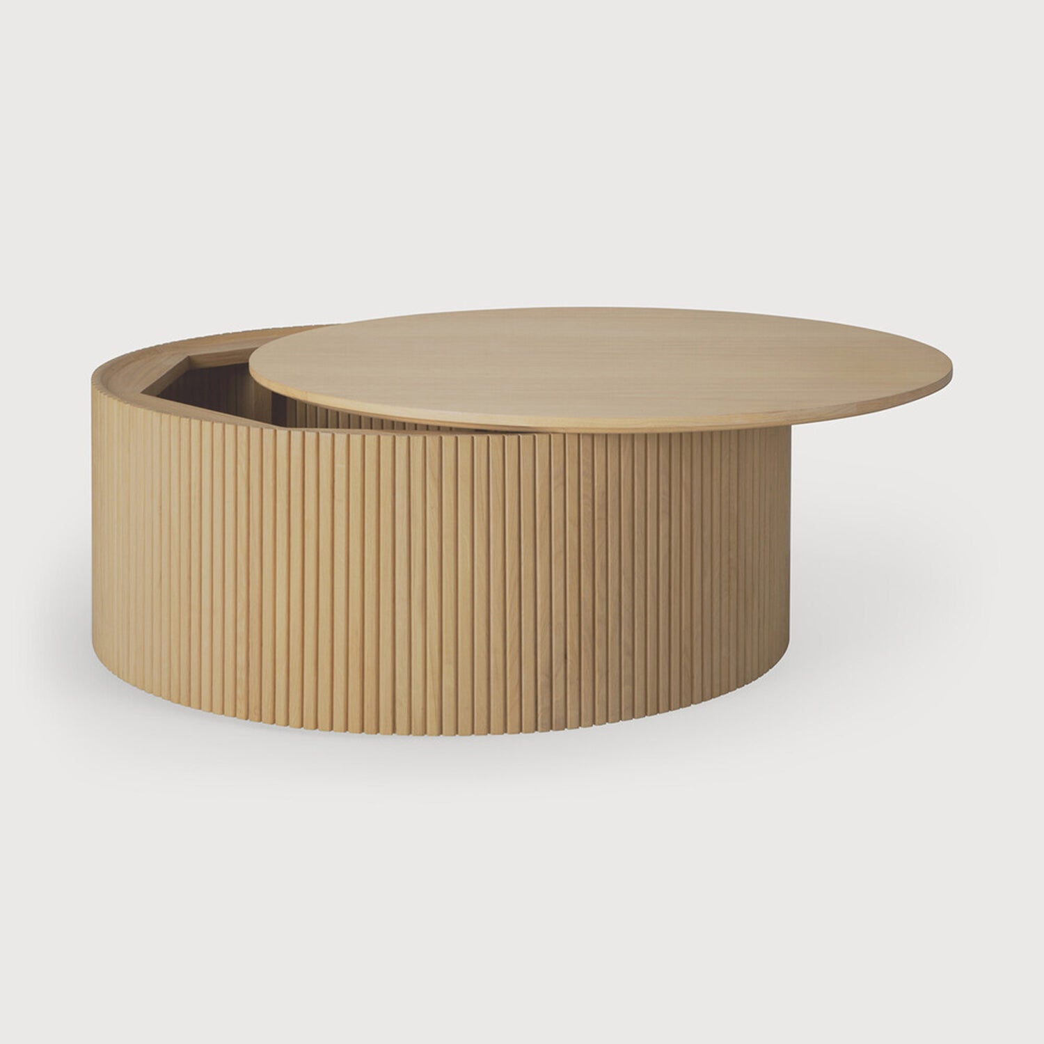 Ethnicraft Roller Max Oak Coffee Table