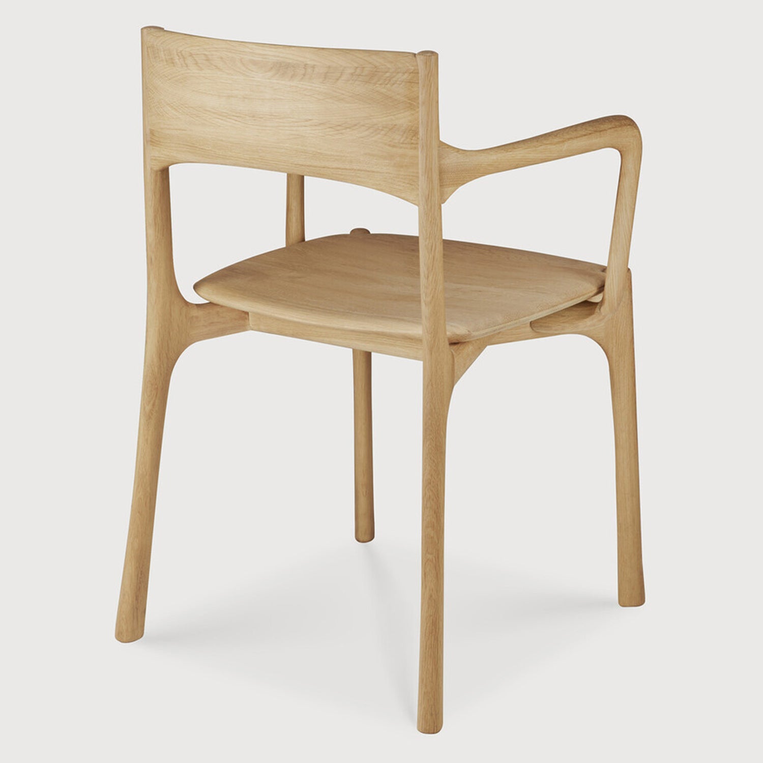Ethnicraft PI Oak Dining Arm Chair Set of 2