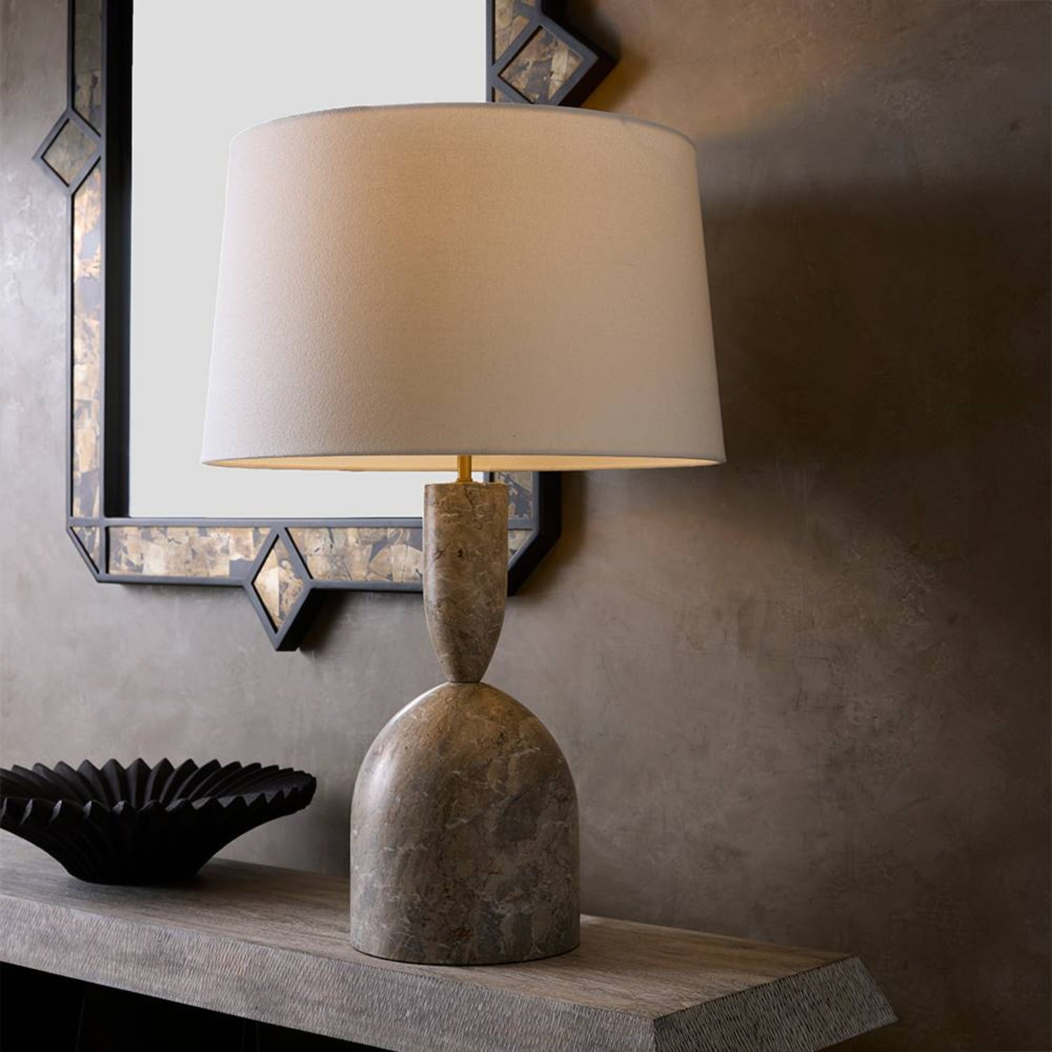 Arteriors Brighton Slate Blue Table Lamp