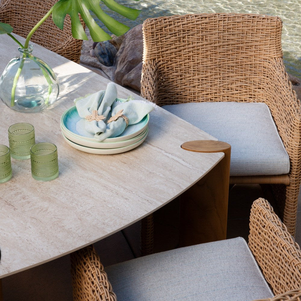 Margaritaville Somerset Outdoor Dining Chair in Poros Dune