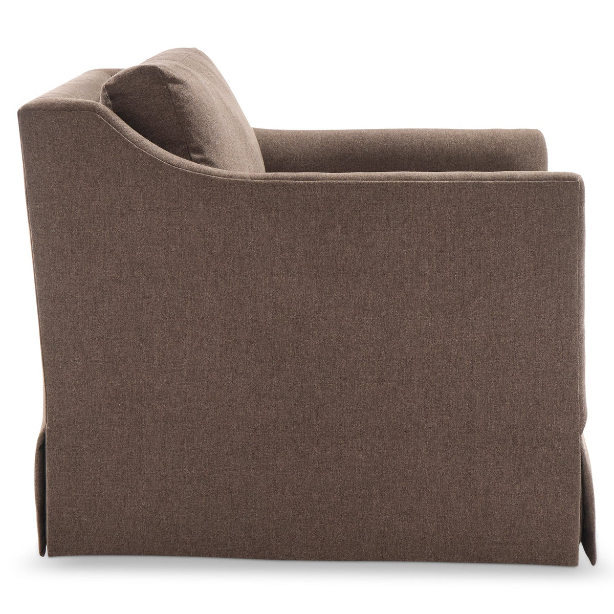 Bernhardt Living Langley Fabric Swivel Chair in Brown, additional view