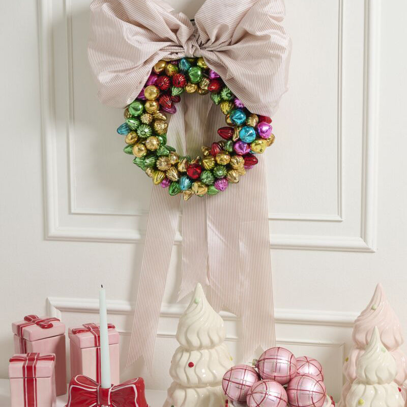 Retro Bauble Wreath