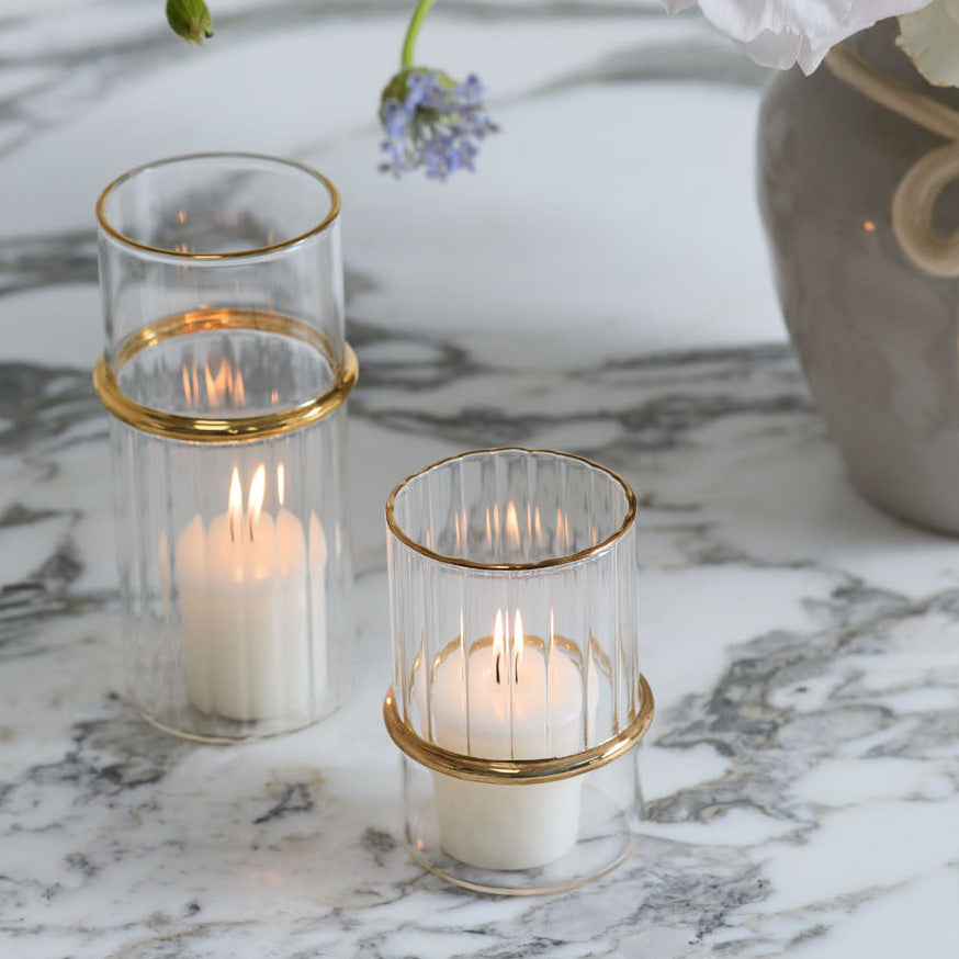 Ring Votive Candle Holder, a clear glass home decor accent