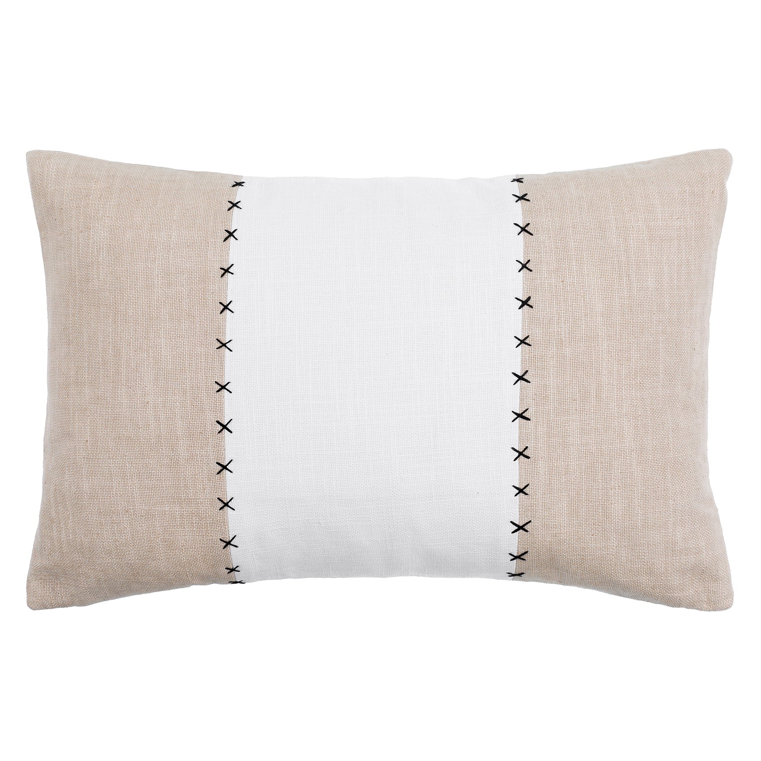 Ritzy White Lumbar Throw Pillow