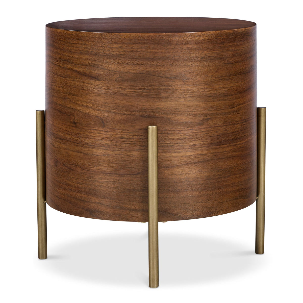 Bernhardt Living Morrison Side Table in Brown, front view