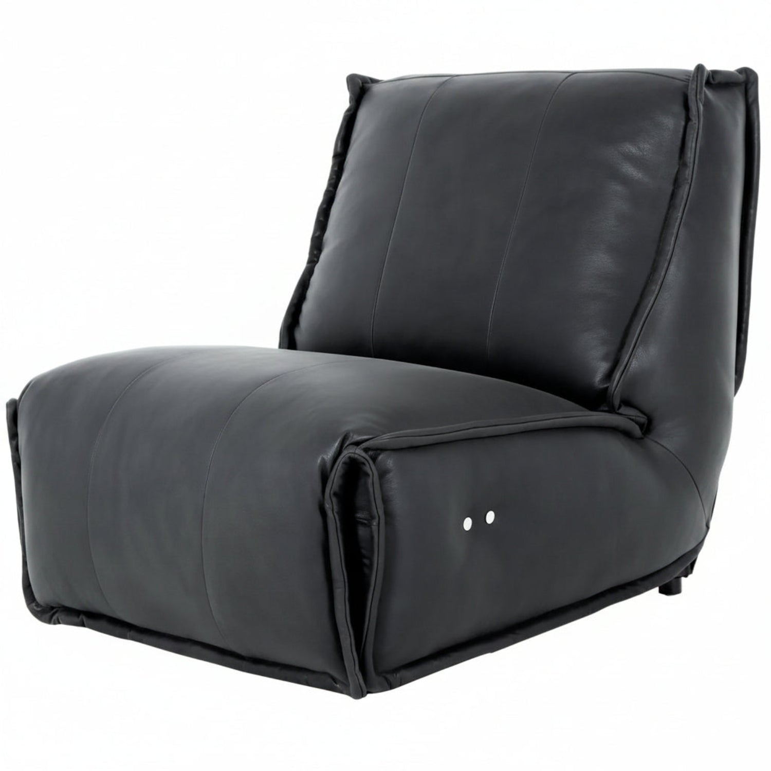 Safoga Black Leather Recliner