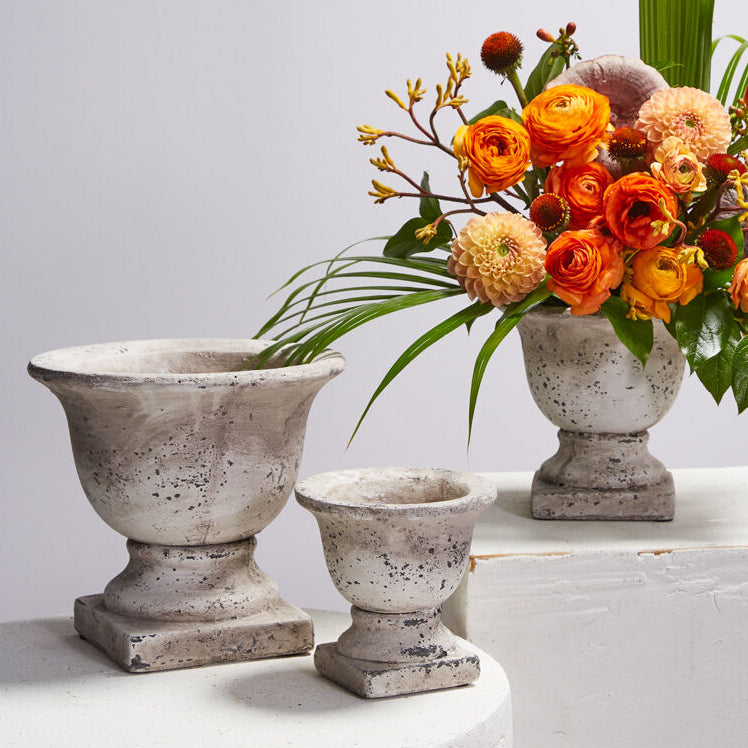 Sanctuary Urn, a off white ceramic home decor accent