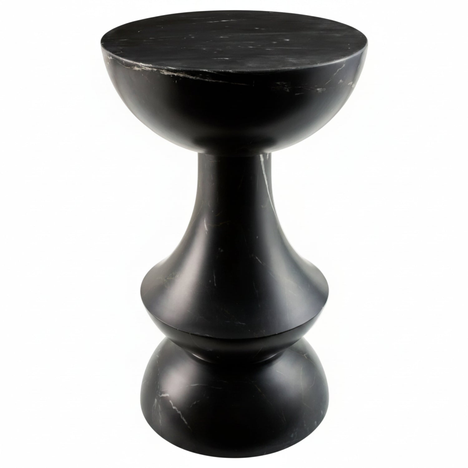 Sheena Black Marble Accent Table