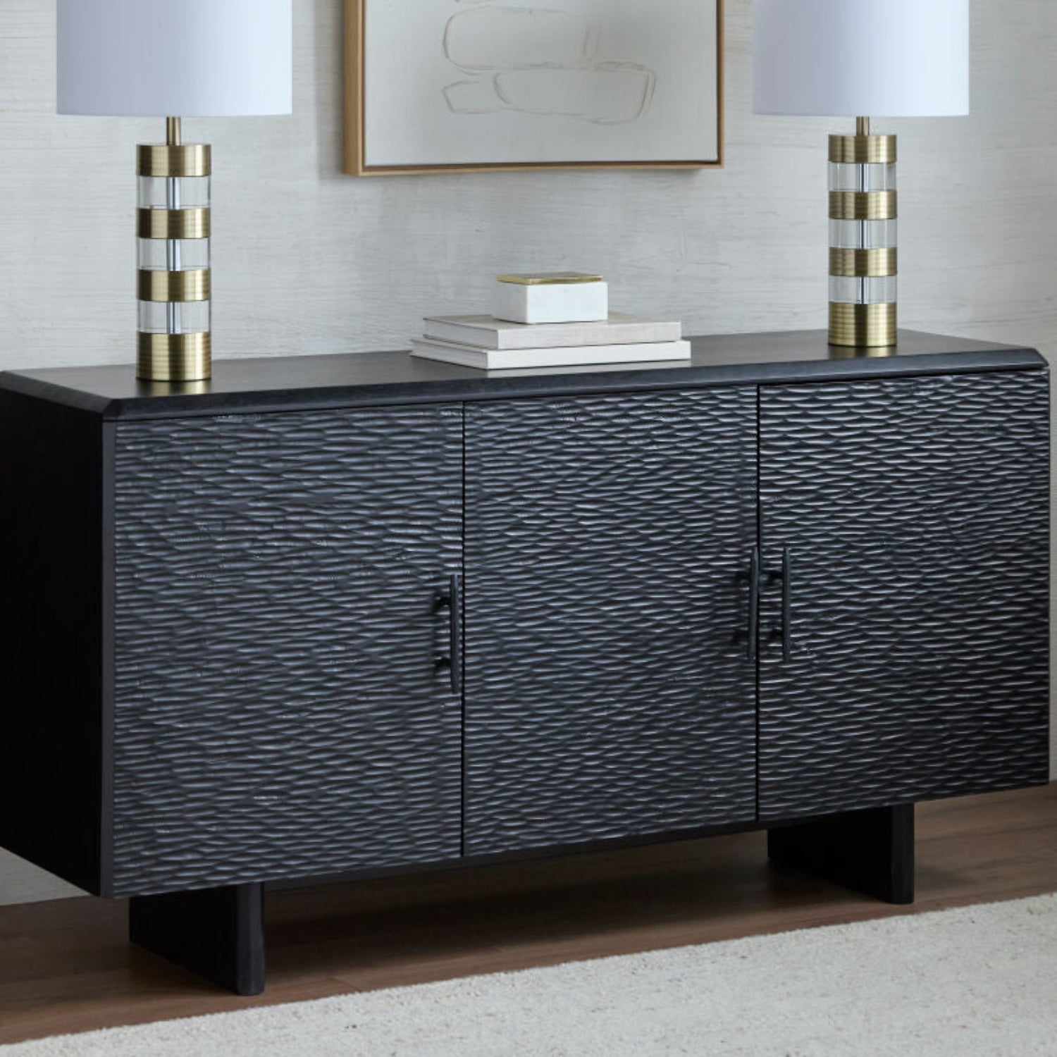Silvanos Black Sideboard