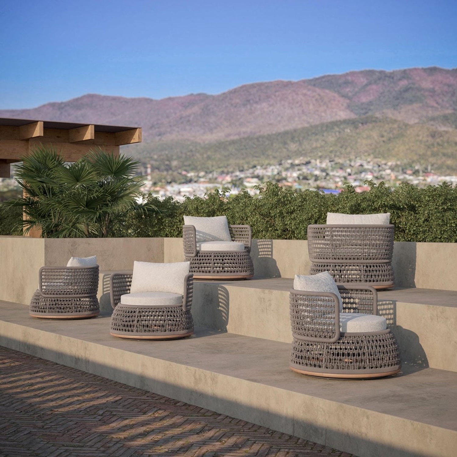 Azzuro Living Solara Swirl Chair