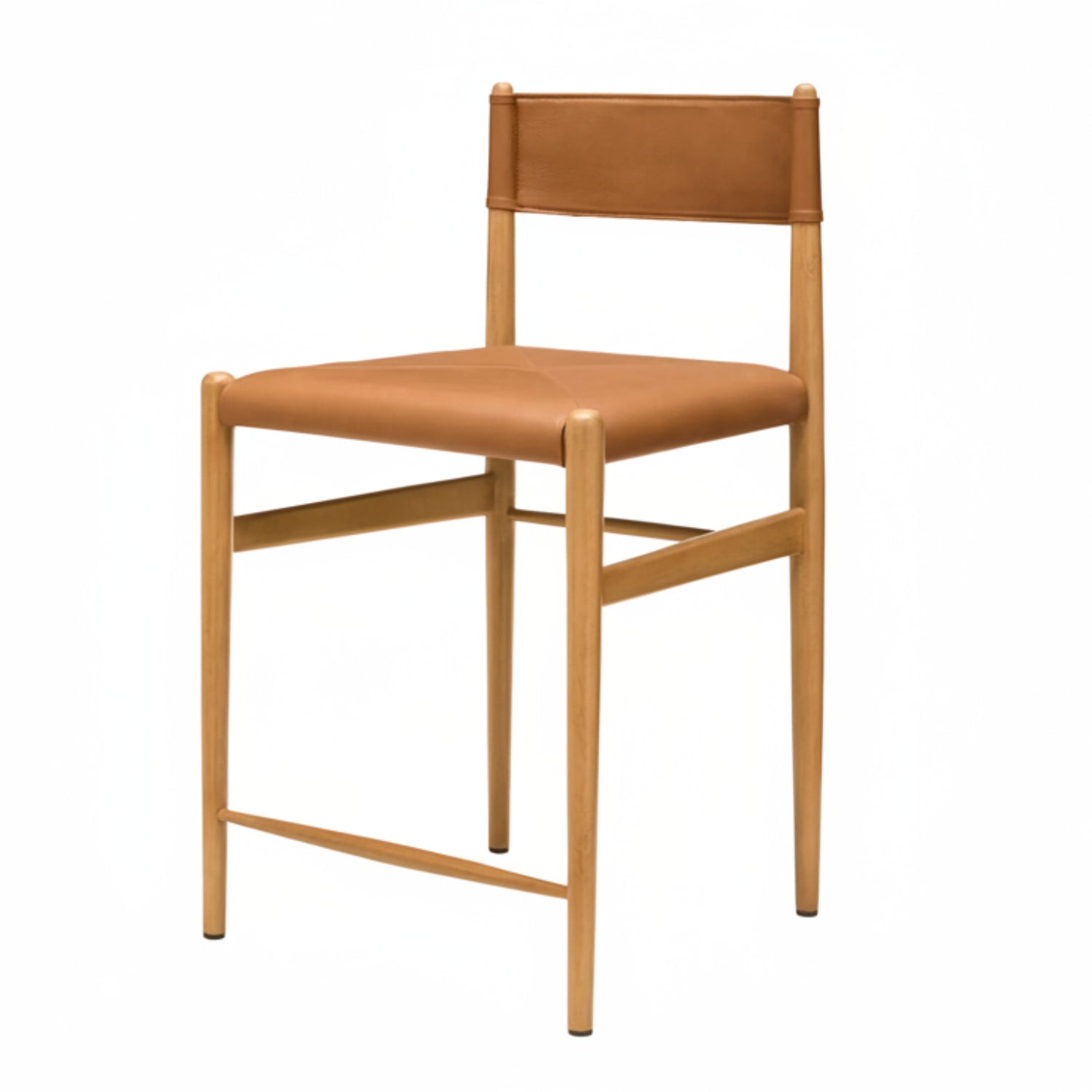 Stria Leather Counter Stool