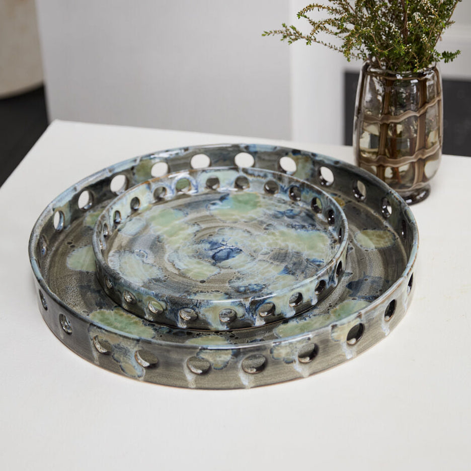 Tioluca Tray styled on a home surface