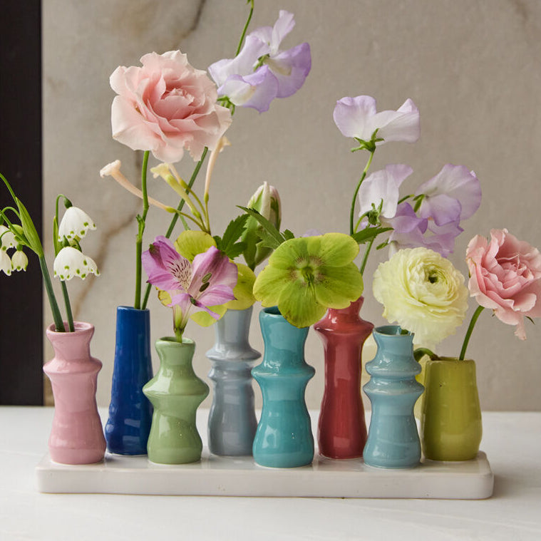 Totty Budvase shown as a styled home décor accent