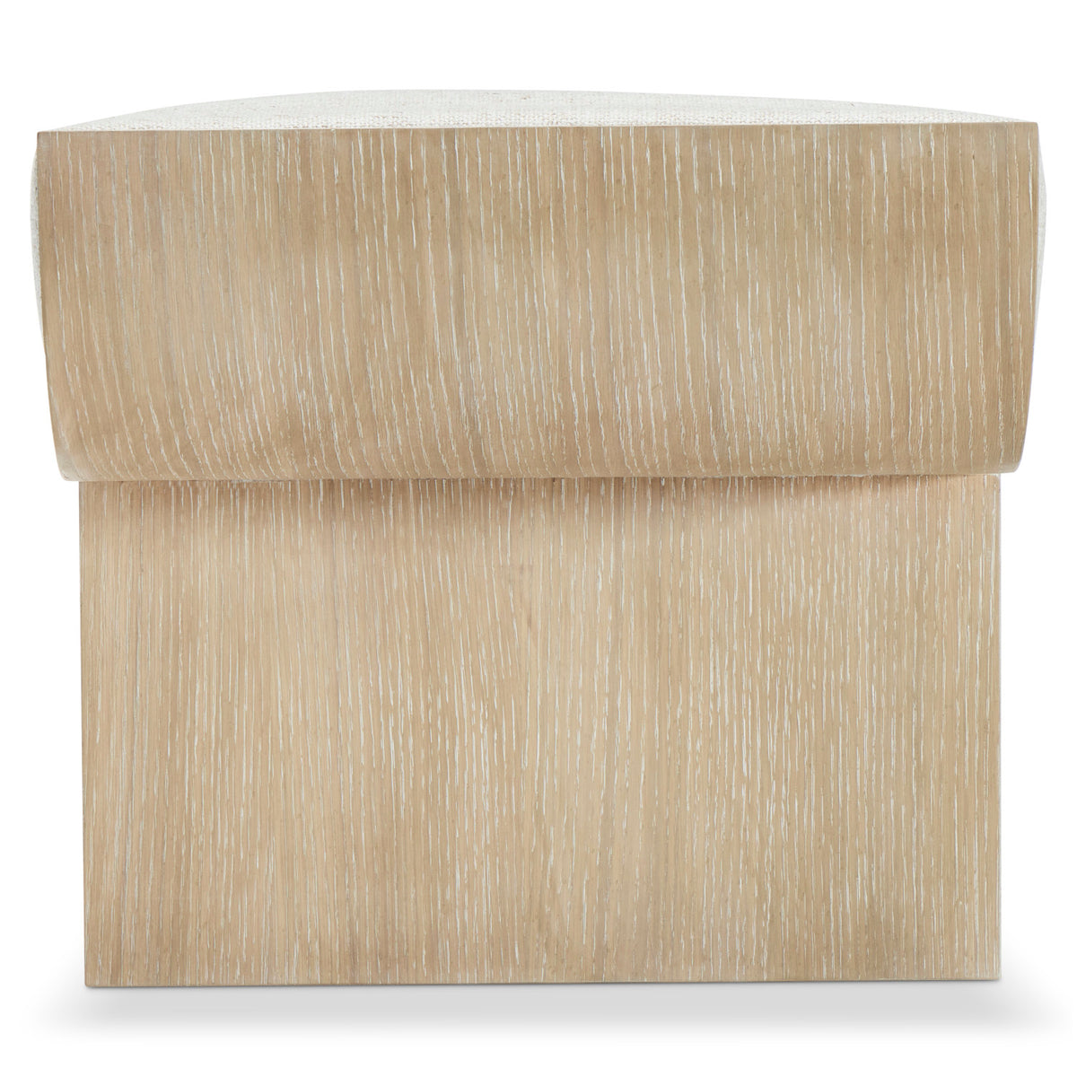 Bernhardt Asana Bench in Tan, detail view