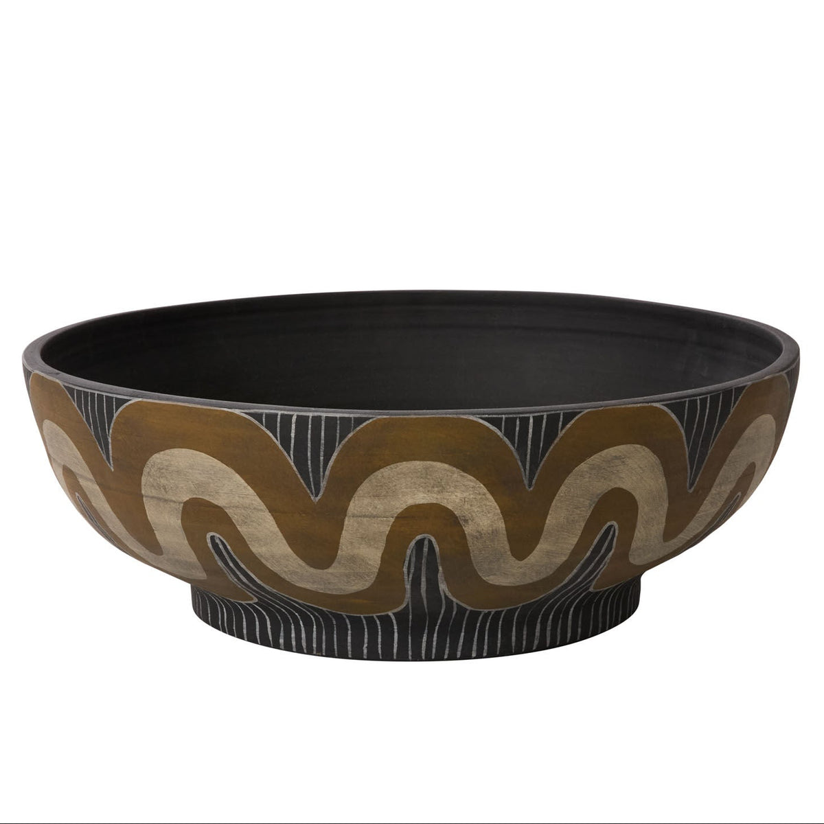 Undula Bowl displayed as an interior accent