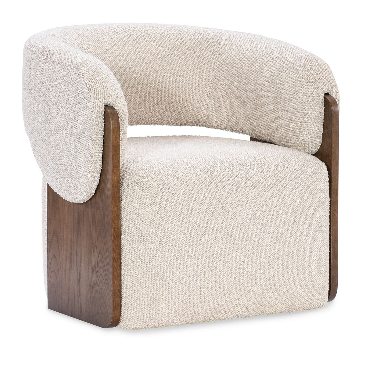 Margaritaville Livingston River Natural Exposed Wood Swivel Chair, primary product view