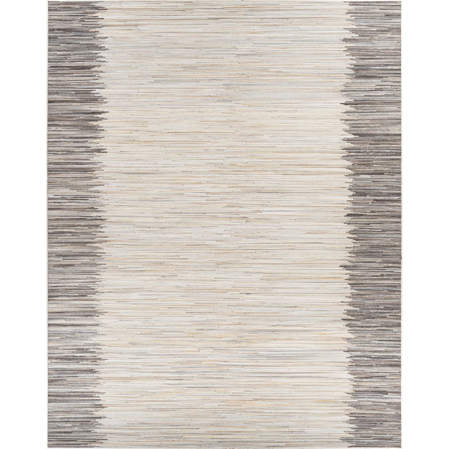 Surya Zander Hand Crafted Rug texture close-up, detail of the hair-on-hide pile
