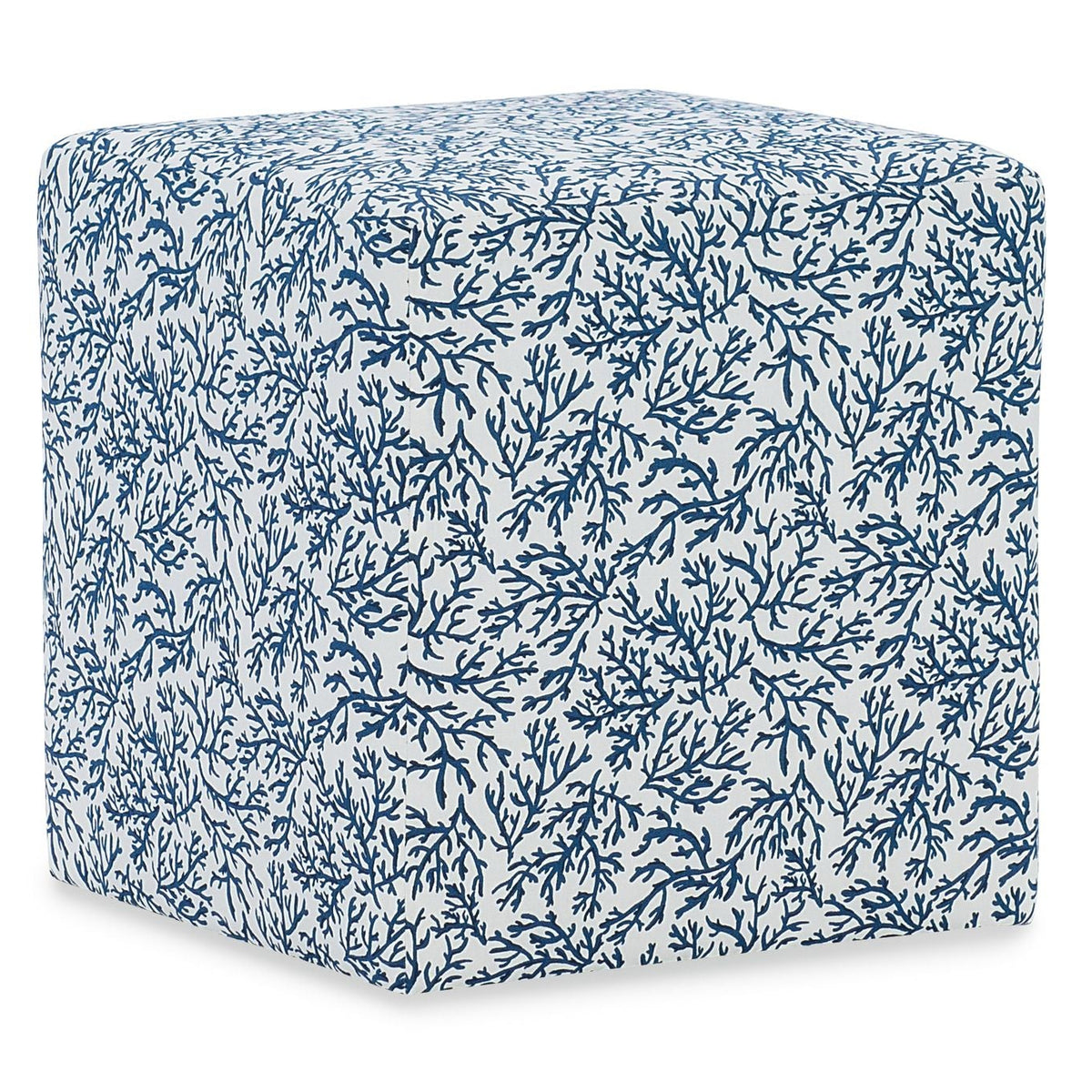 Margaritaville Salty Coralie Navy Cube Ottoman, primary product view