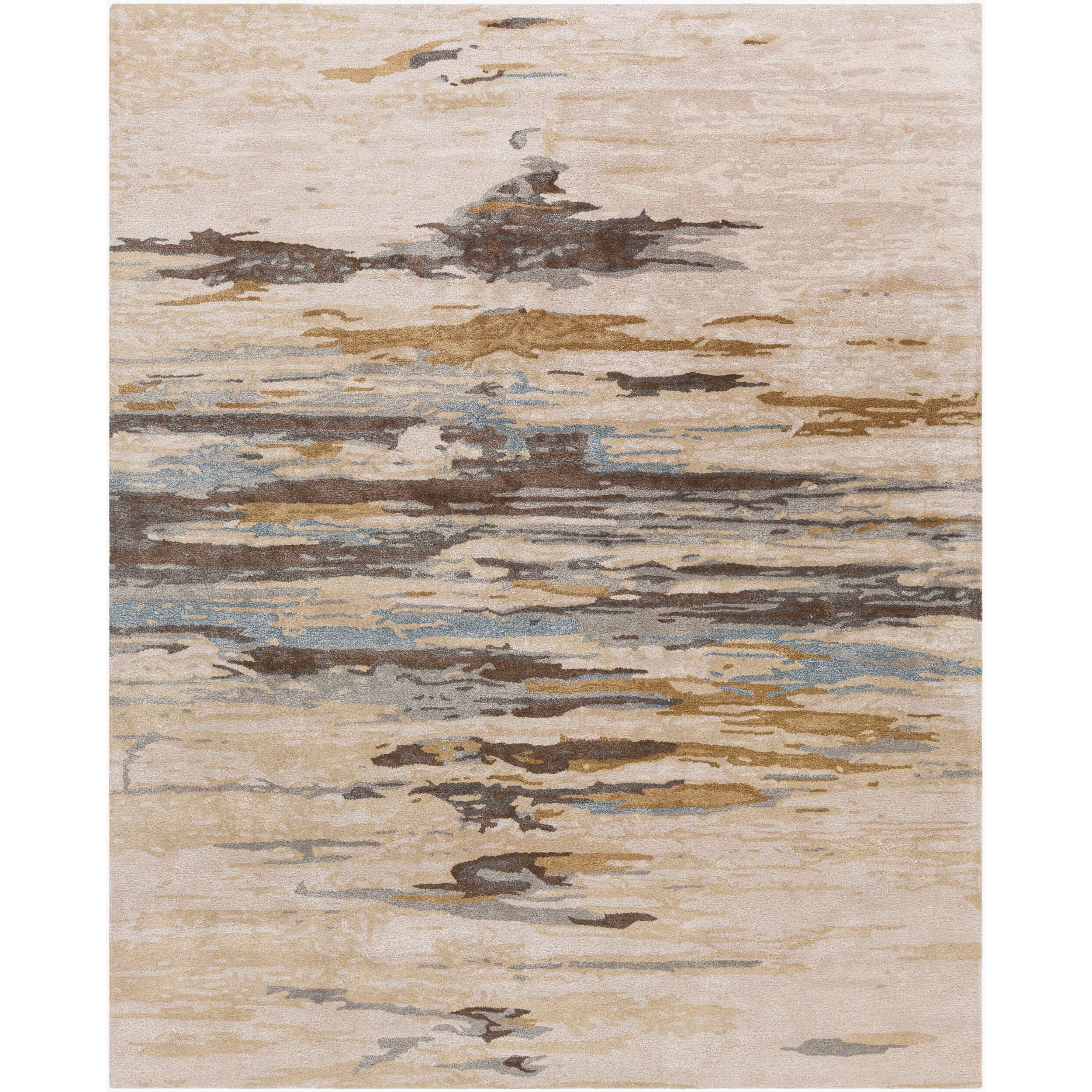 Surya Kavita KVT-2301 Hand Tufted Rug corner and weave detail
