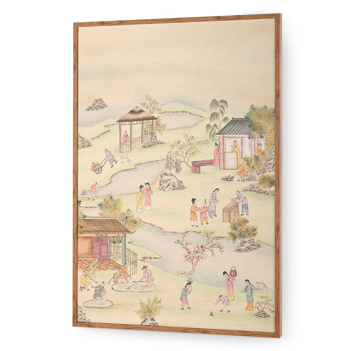 Villa and House Coutts Garden Framed Silk Panel