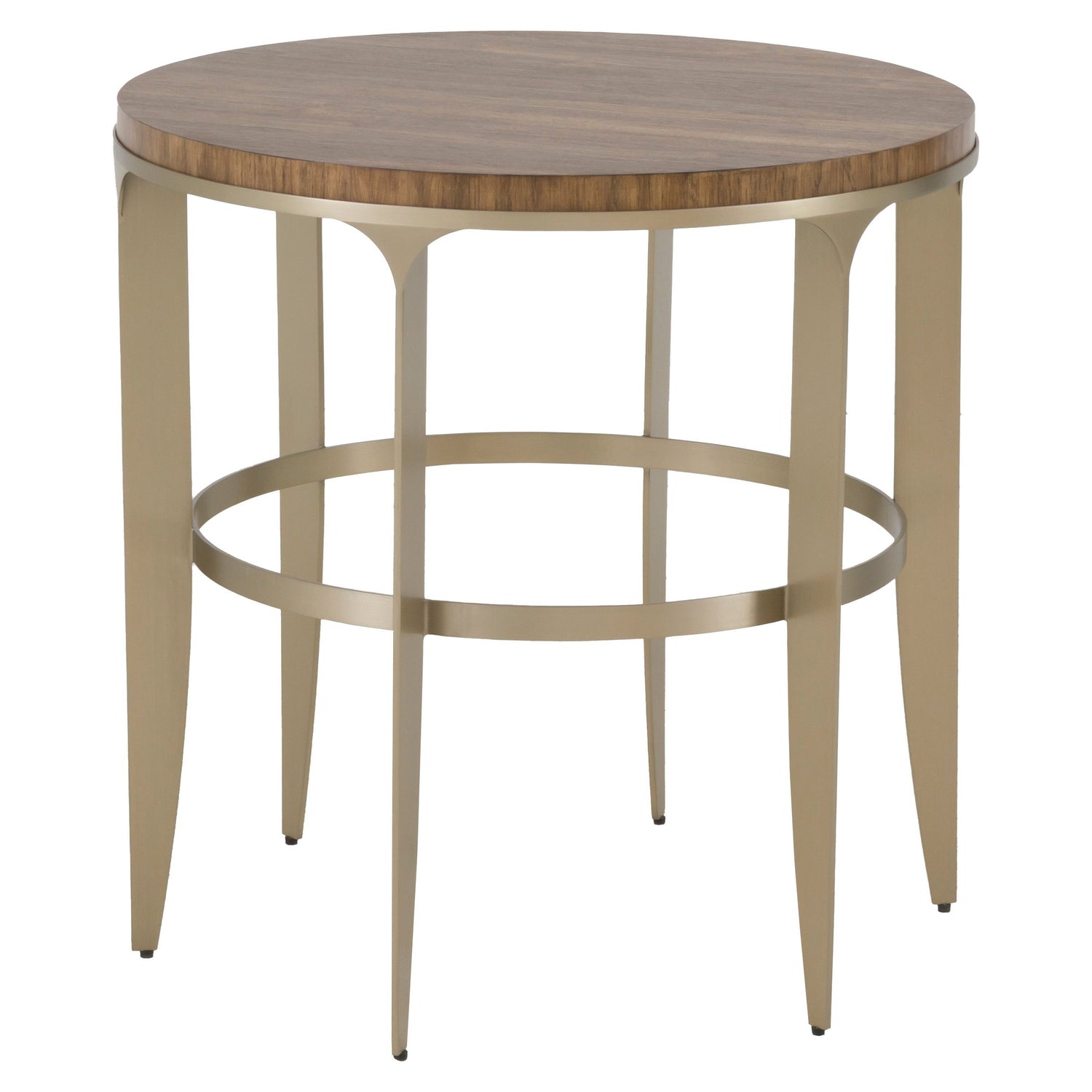 Fairfield Chair The Astoria Round End Table Set of 2 in Continental Walnut finish
