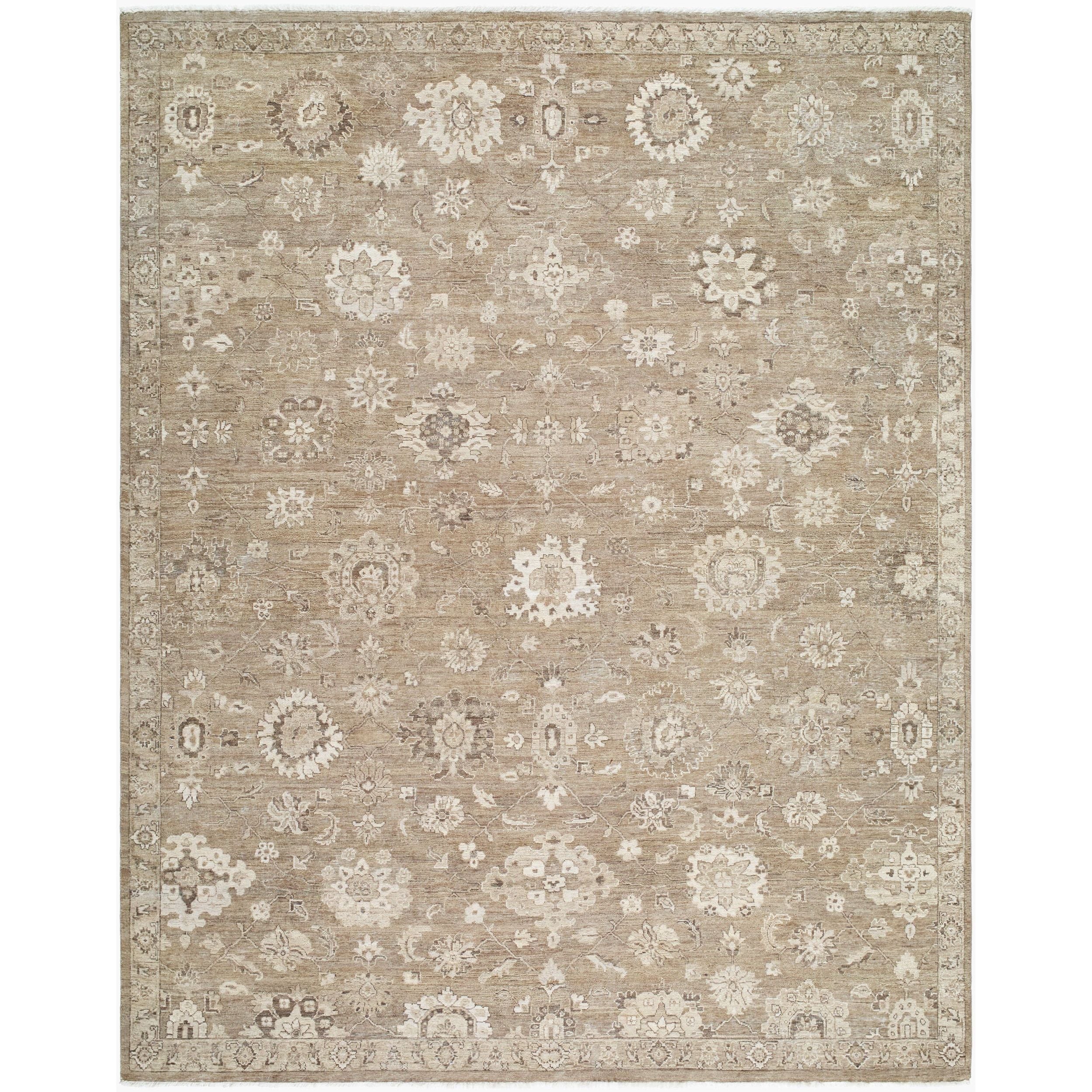 Surya Anatolia ANY-2314 Hand Knotted Rug in pure wool, Taupe, Sandstone, Ivory, Beige