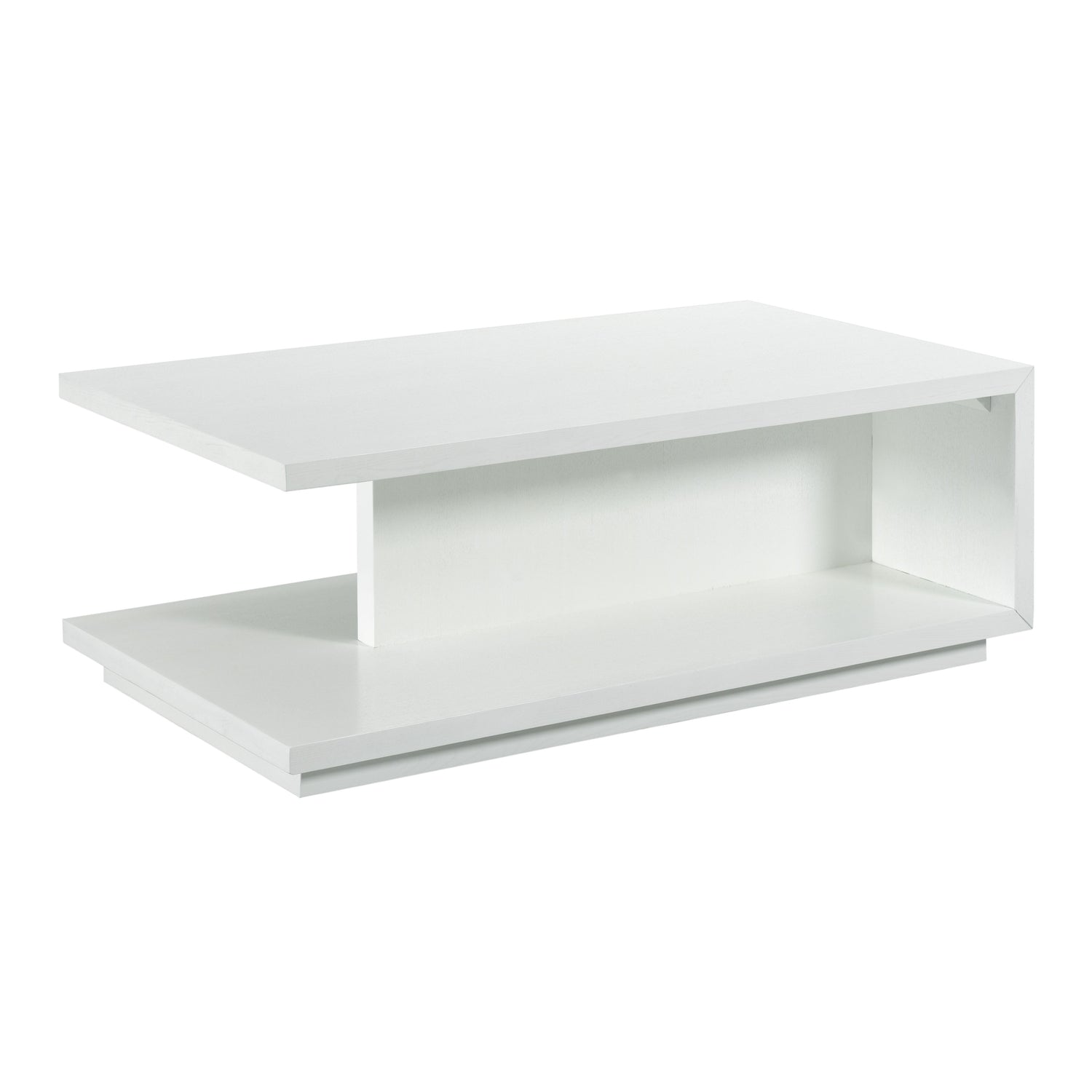 Fairfield Chair Libby Langdon Dune Rectangular Cocktail Table shown in White Lacquer
