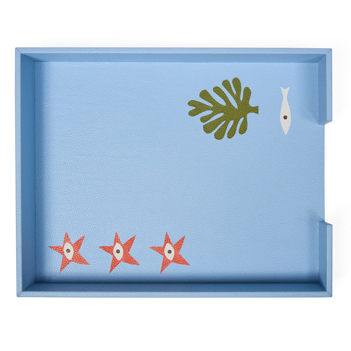 Jonathan Adler Playa Leather Letter Tray