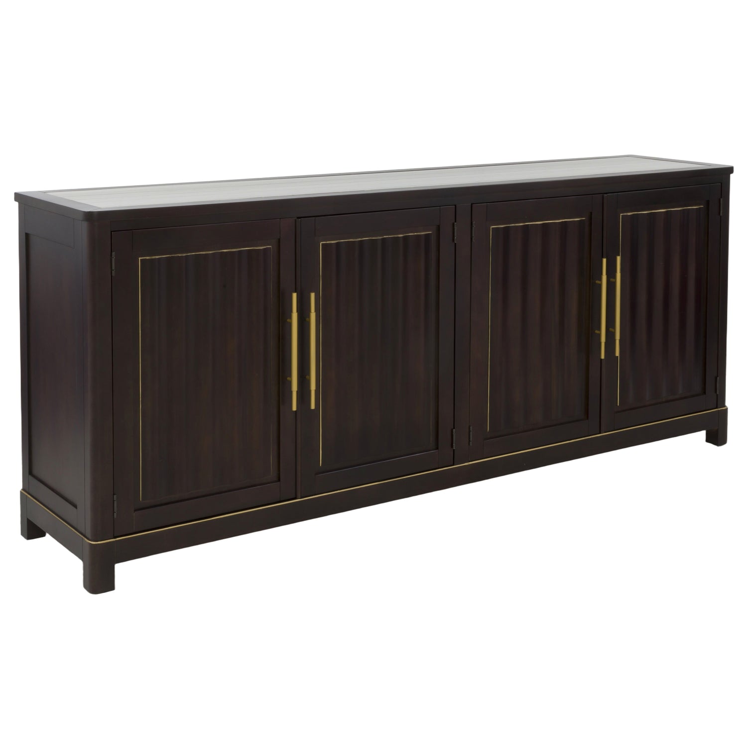 Fairfield Chair Matteo Aria Cafe Mocha Four Door Credenza in Cafe Mocha