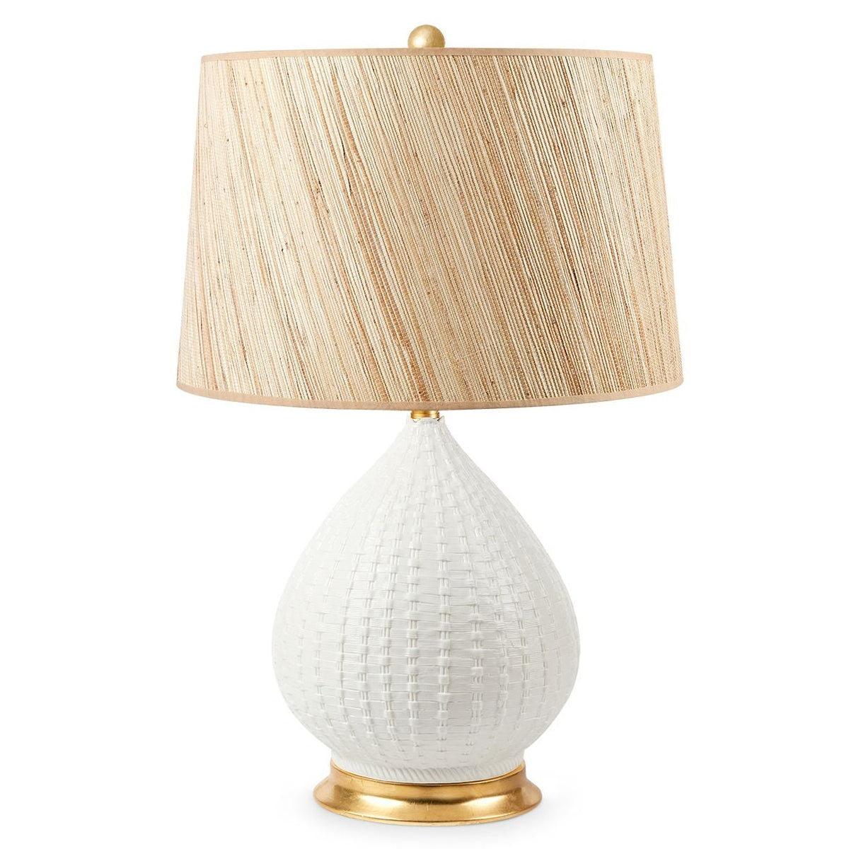 Villa and House Carla Table Lamp with Shade 17-inch Papyrus, with Gold