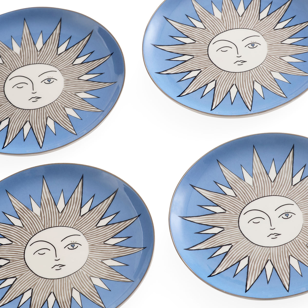Jonathan Adler Muse Sun Small Plate Set