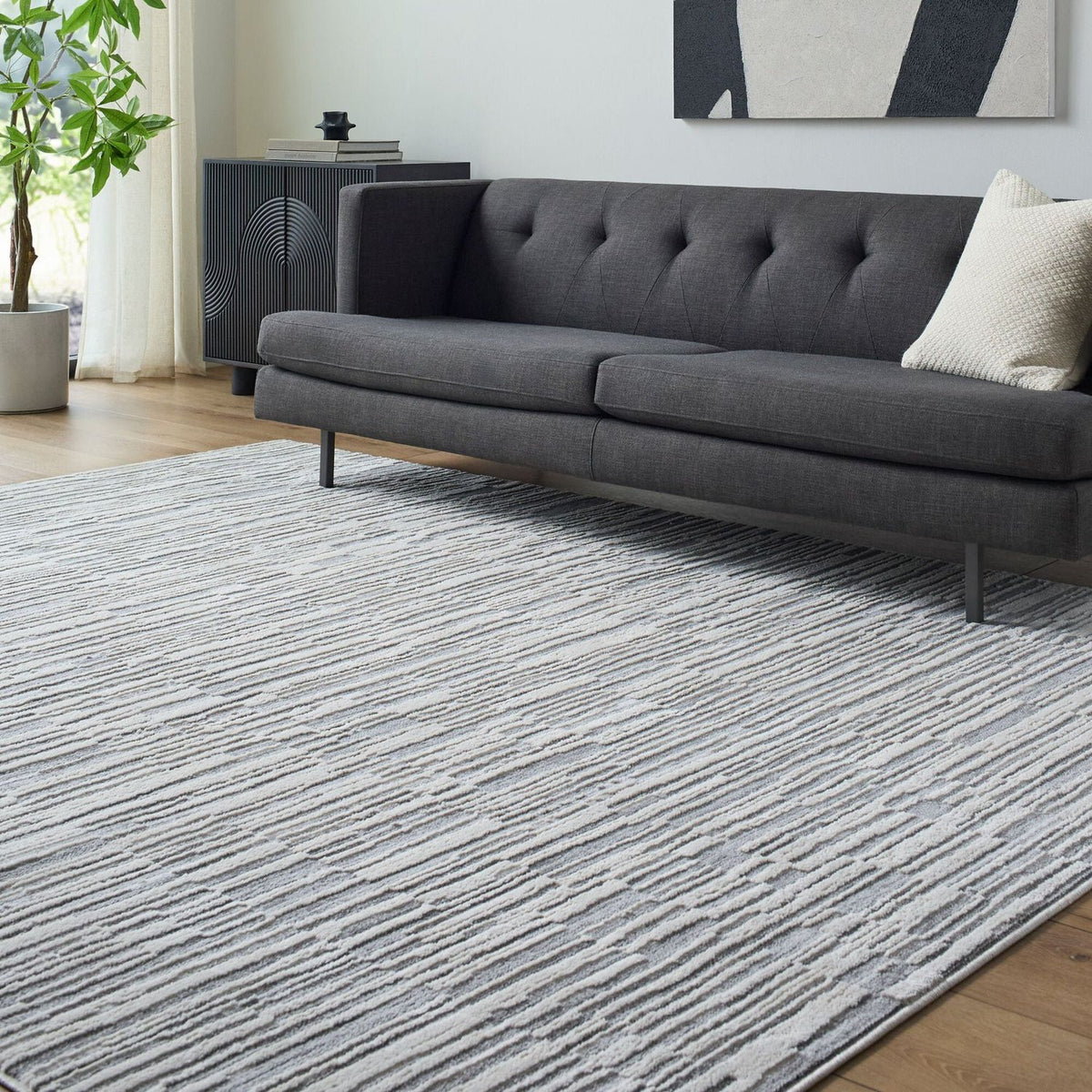 Livabliss Siyah SIY-2317 Machine Woven Rug