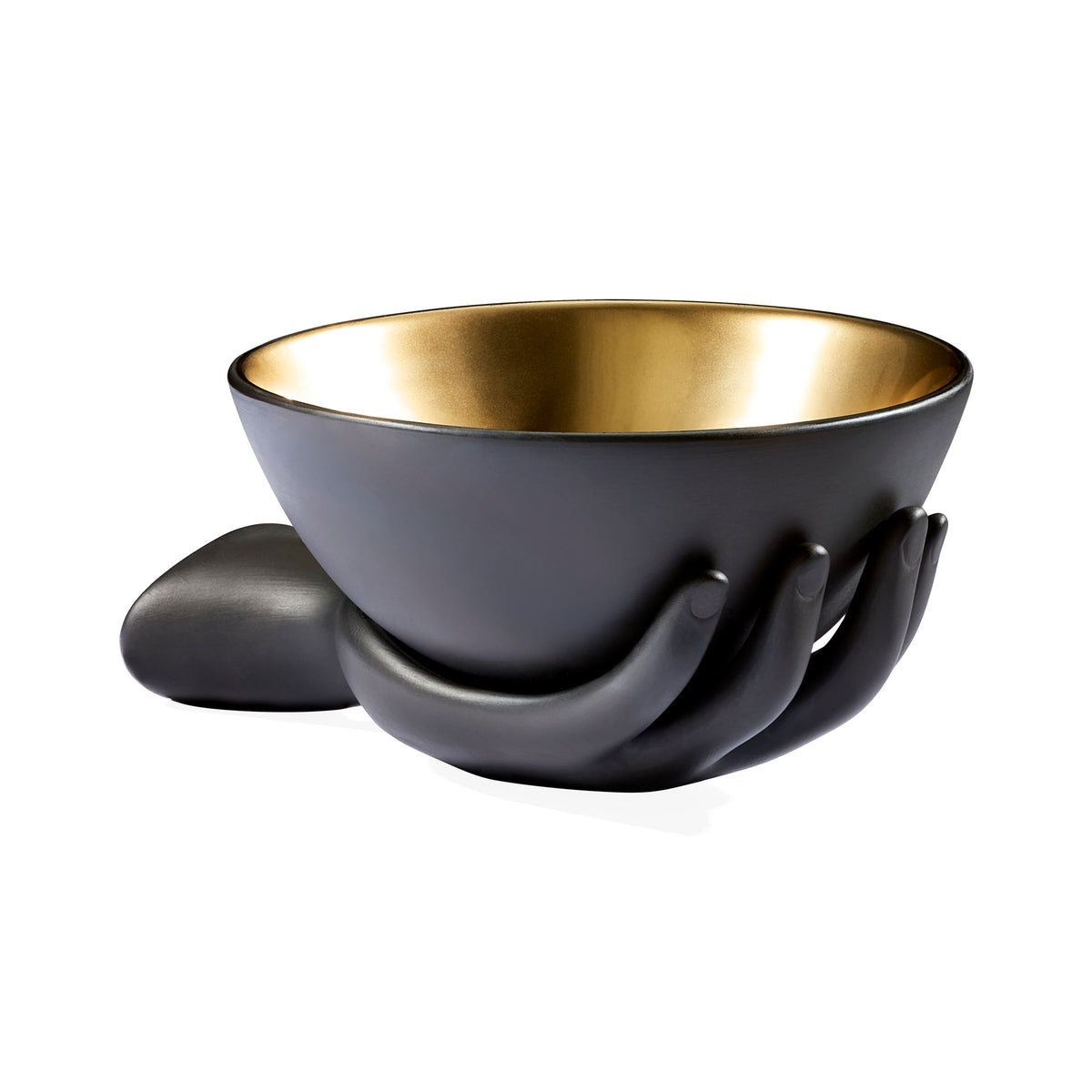 Jonathan Adler Eve Accent Bowl, Black Porcelain