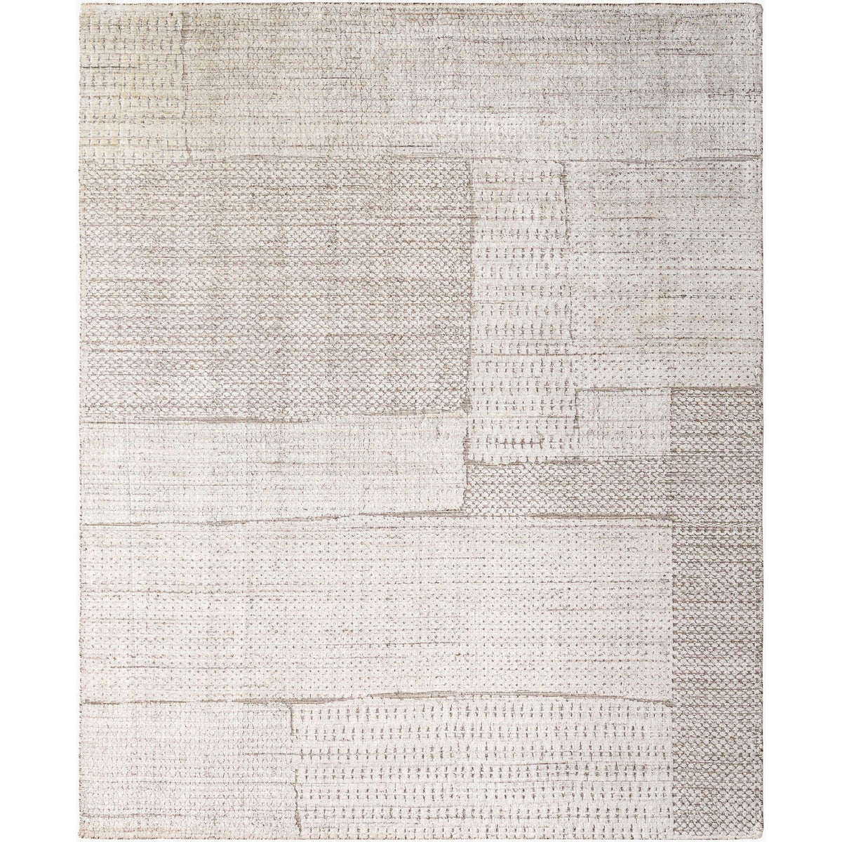 Surya Jackie JAK-2302 Hand Loomed Rug in viscose and wool, Beige, Taupe, Cream, Light Gray