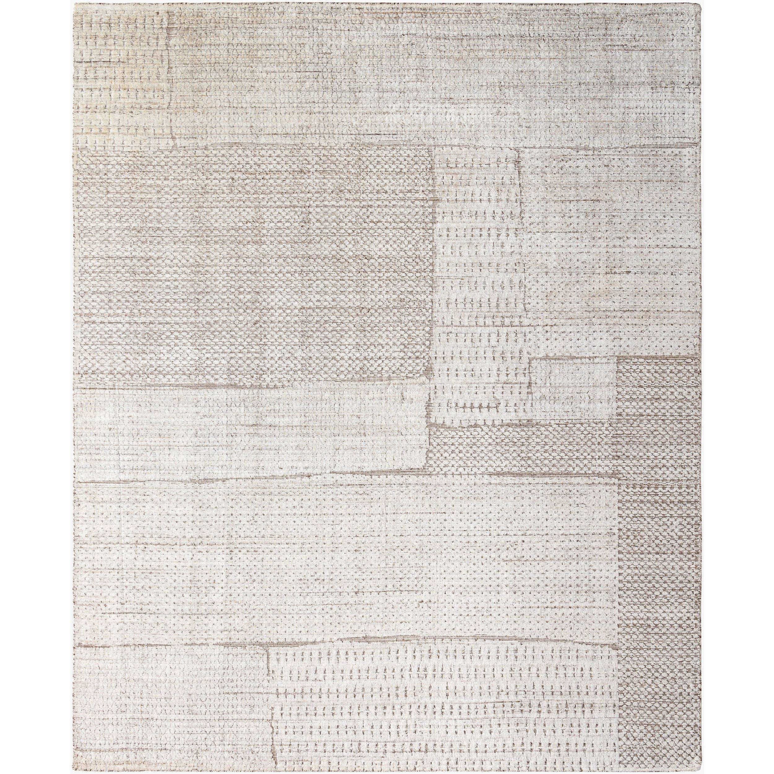 Surya Jackie JAK-2302 Hand Loomed Rug in viscose and wool, Beige, Taupe, Cream, Light Gray