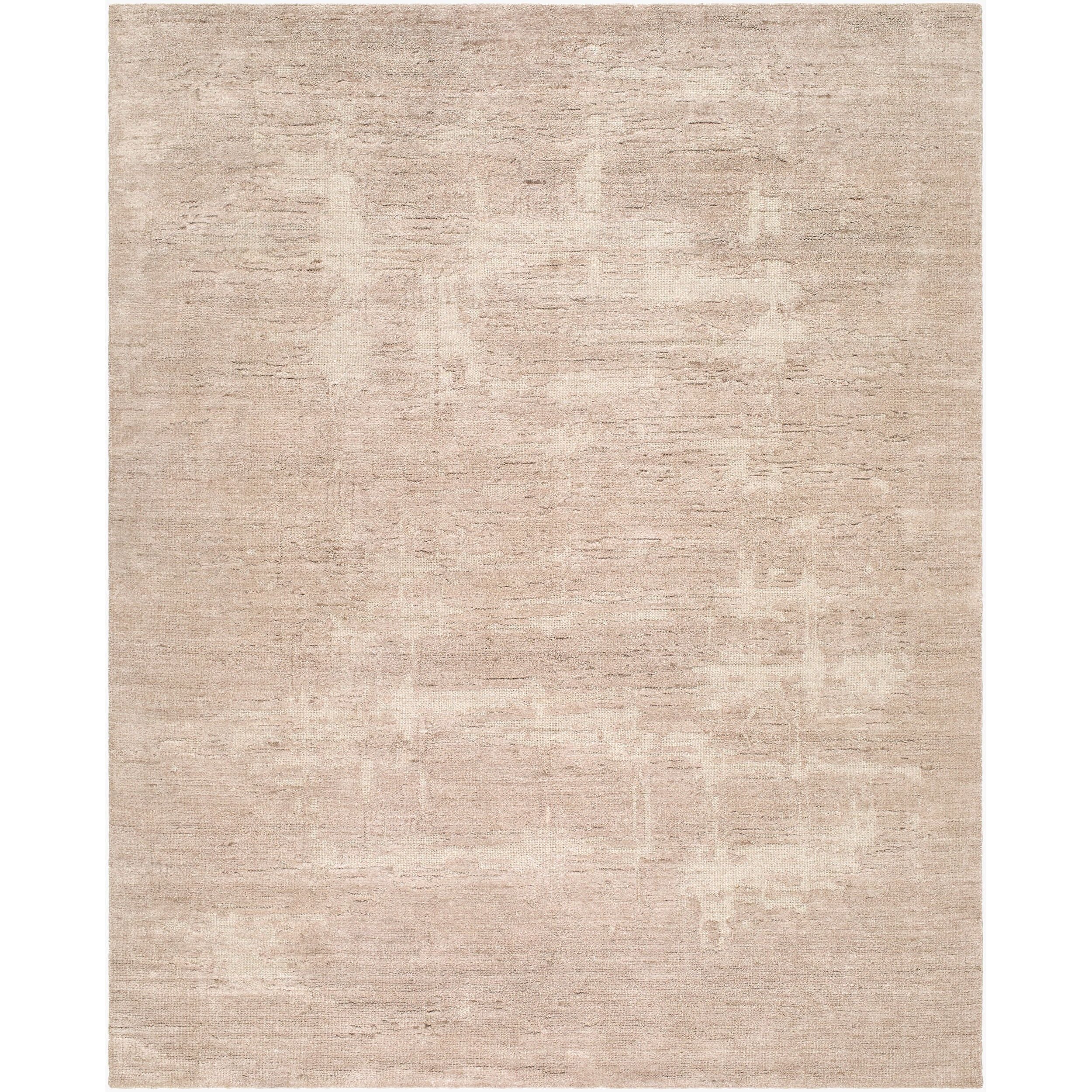Surya Arbora AOB-2300 Hand Knotted Rug in wool and rayon, Taupe, Sandstone, Beige, Cream