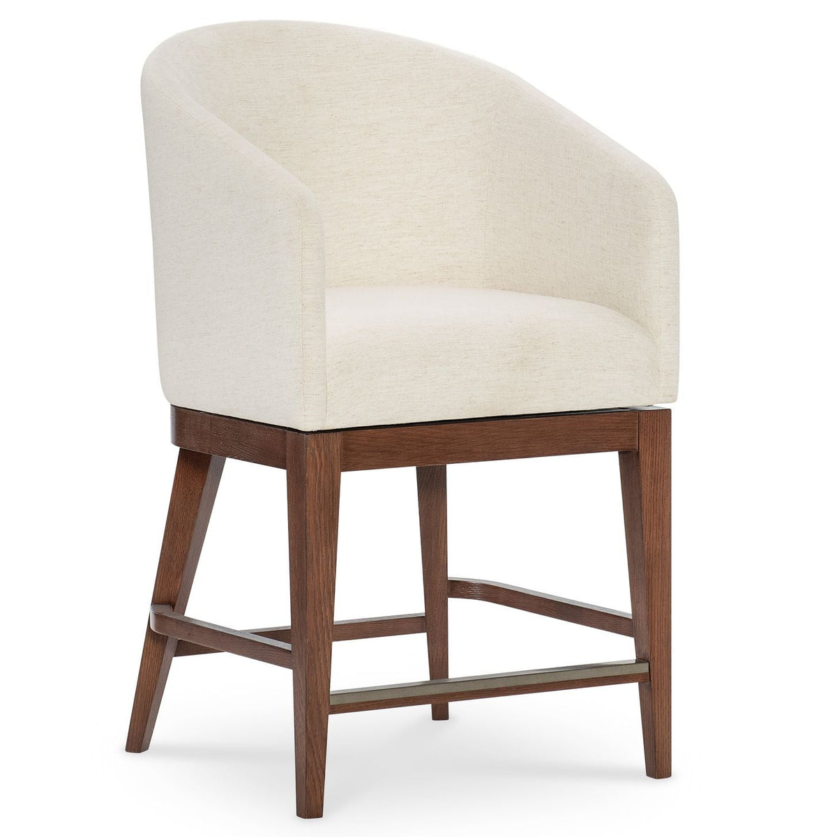 Margaritaville Sailor's Rest Counter Chair in dark wood with champagne metal, primary product view