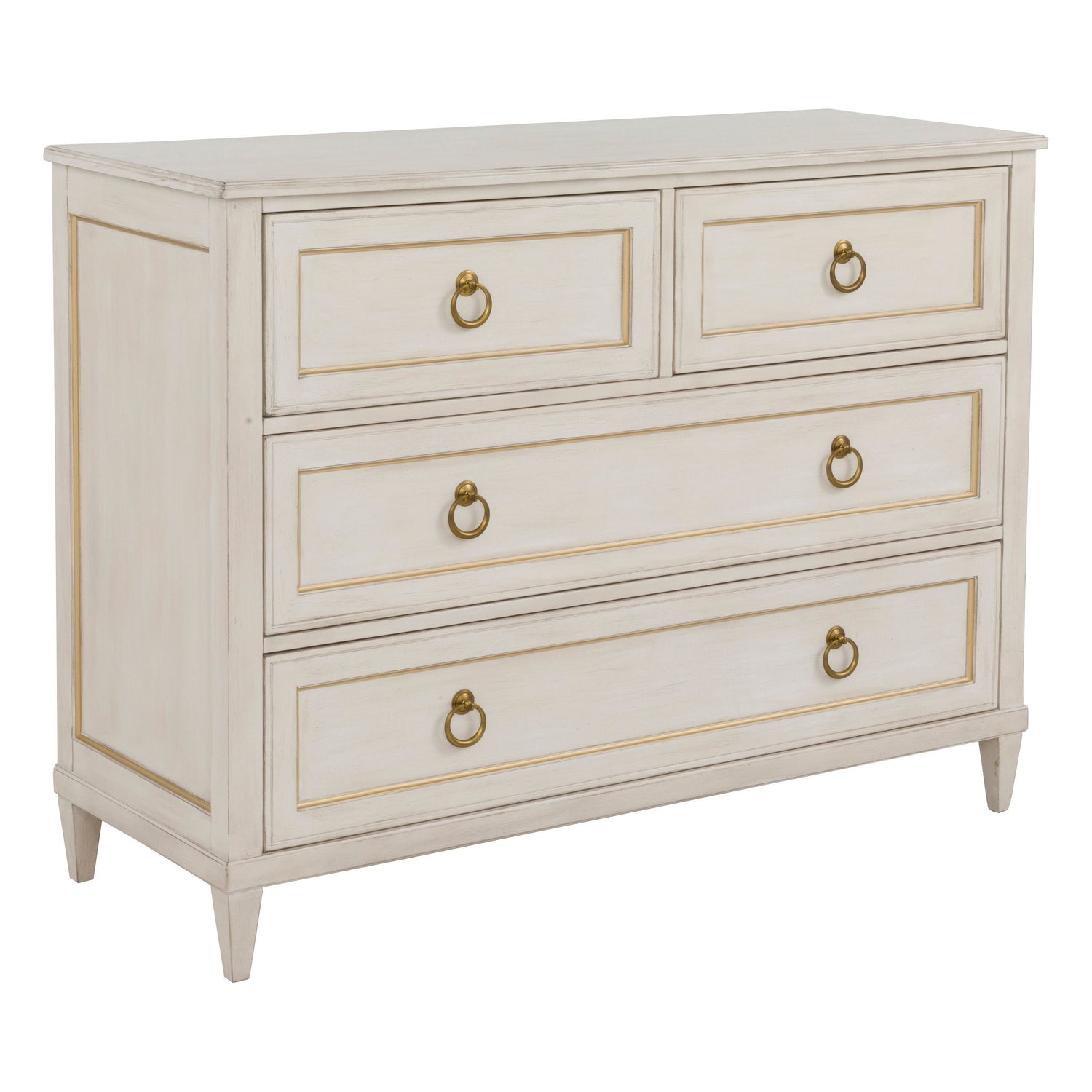 Fairfield Chair Matteo Palazzo Champagne Mist Four Drawer Chest, Champagne Mist finish