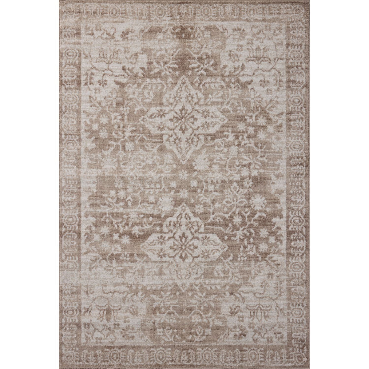 Loloi Lune Taupe/Ivory Power Loomed Rug