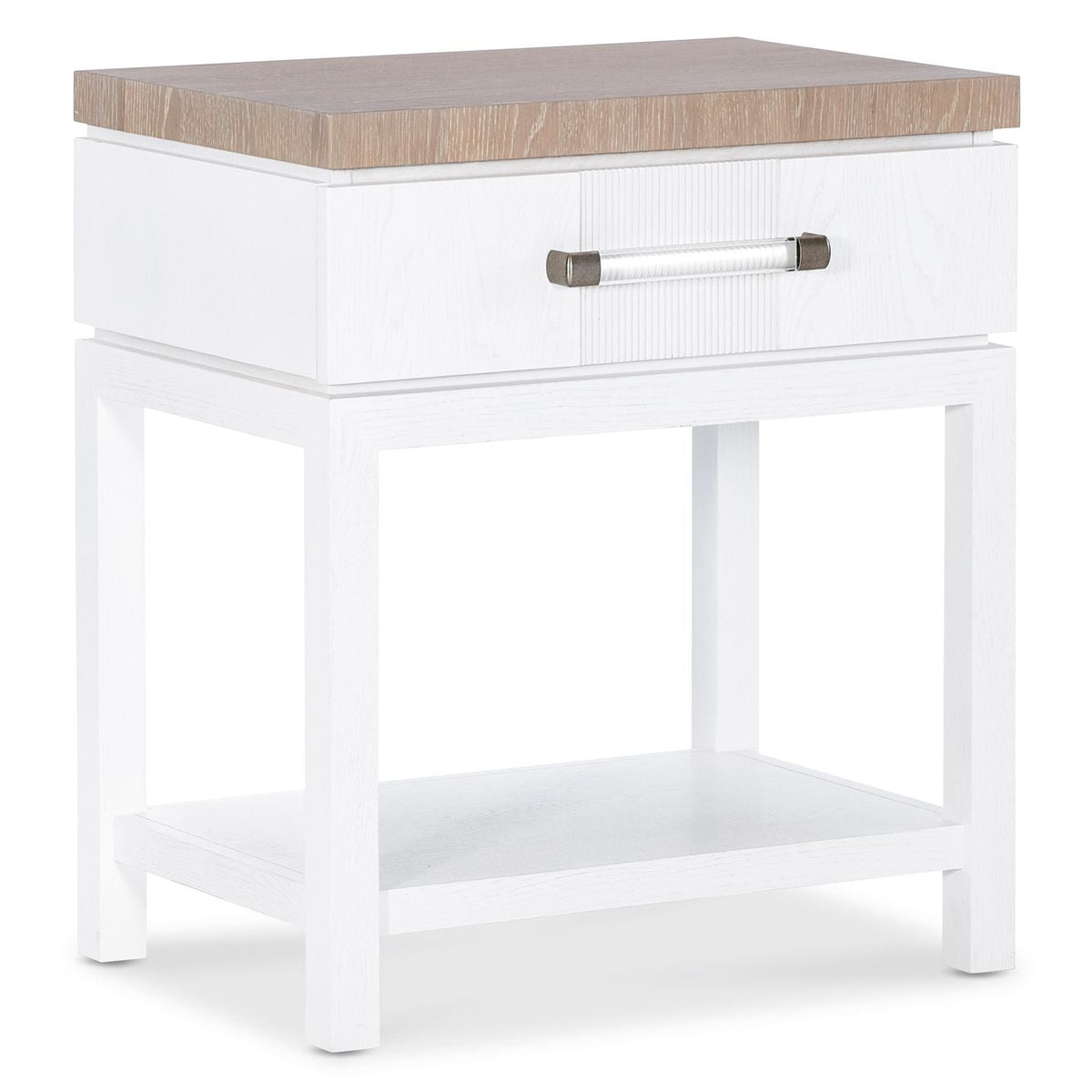 Margaritaville Key Largo Small Nightstand in Sea Salt body with Arroyo top, primary product view