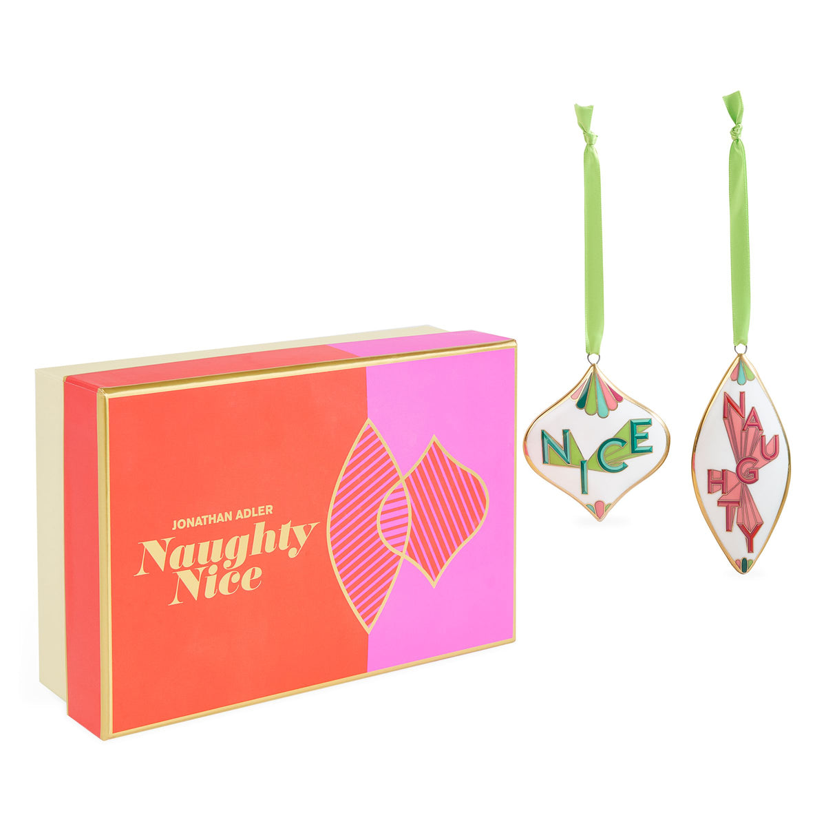 Jonathan Adler Naughty & Nice 2026 Ornament Set