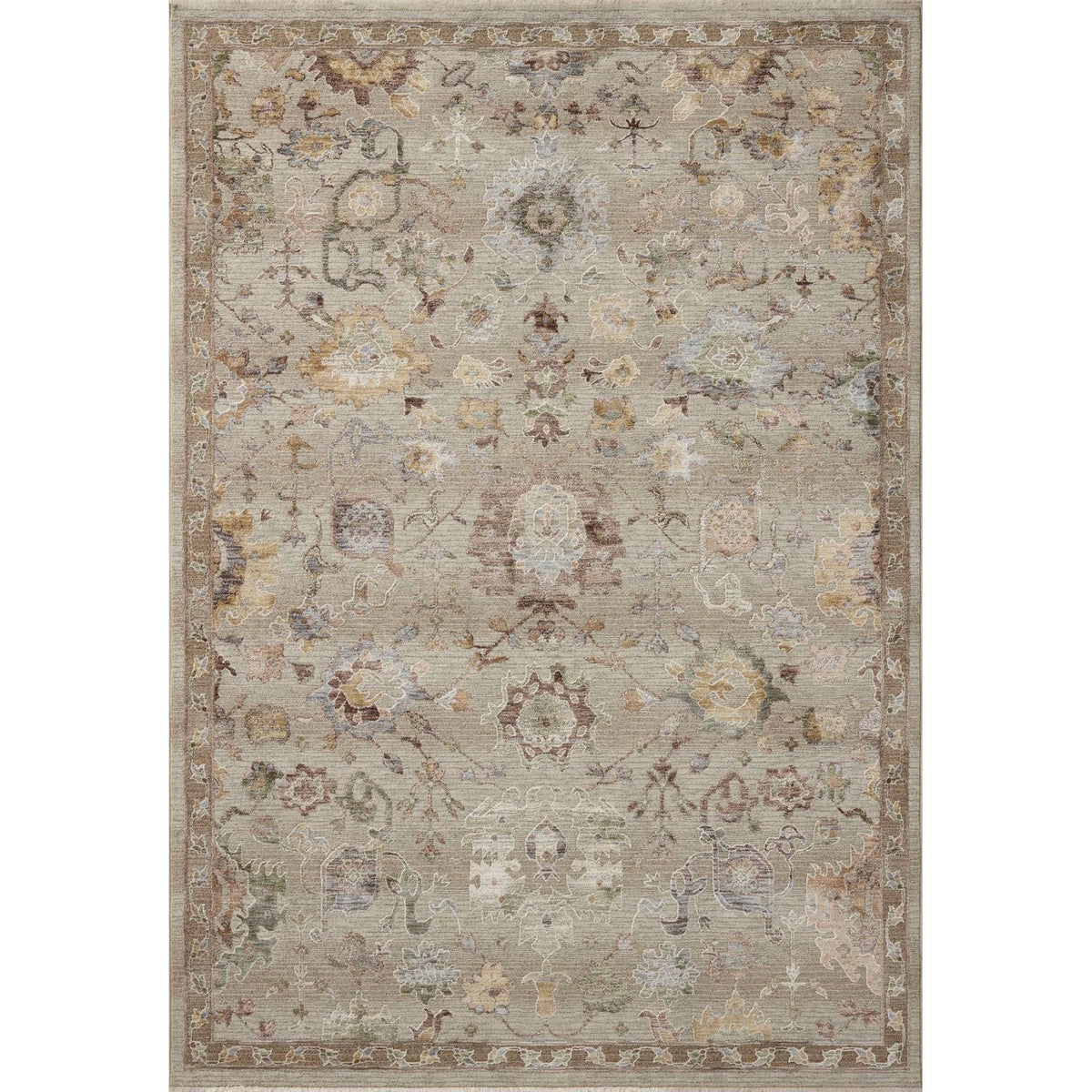 Loloi Aylin Fog/Plum Power Loomed Rug