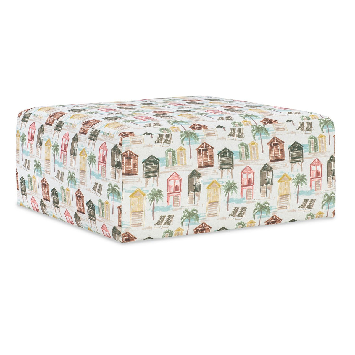 Margaritaville Sit-N-Chill Haven Multi Medium Square Ottoman, primary product view
