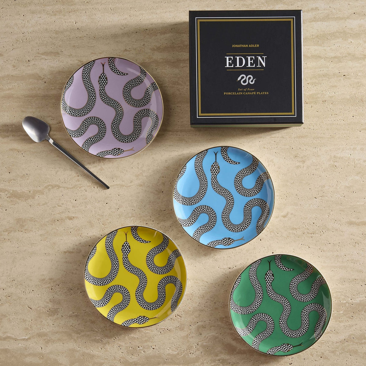 Jonathan Adler Eden Small Plate Set