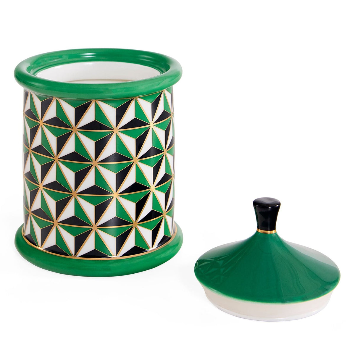 Jonathan Adler Versailles Small Canister, Green