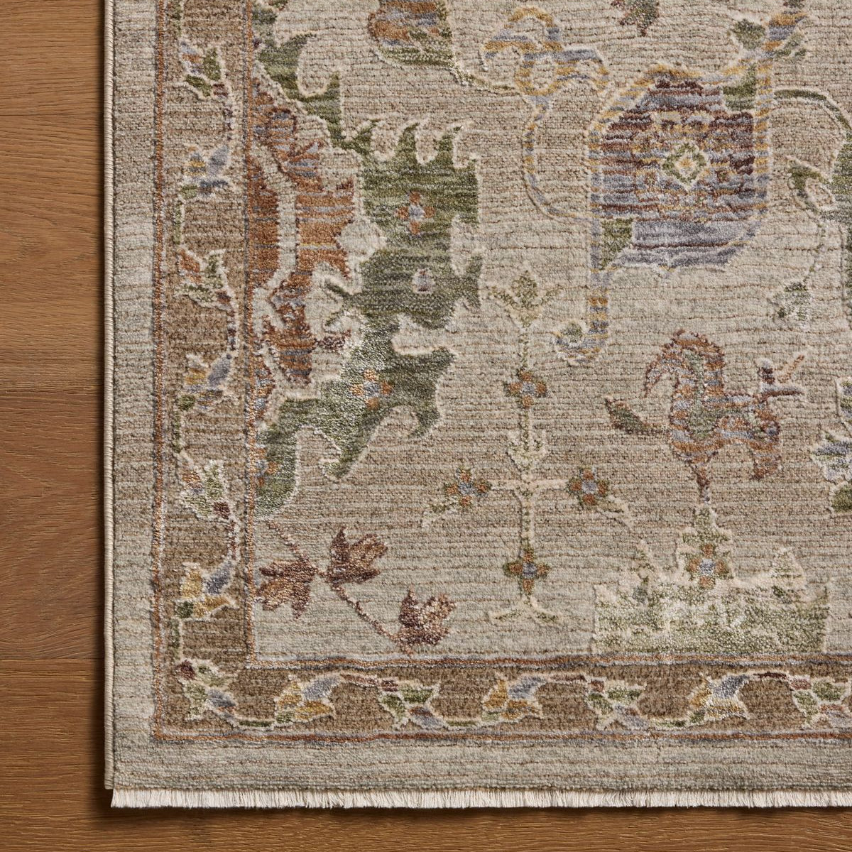 Loloi Aylin Fog / Plum Power Loomed Rug