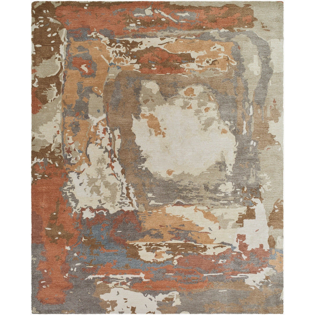 Surya Kavita KVT-2326 Hand Tufted Rug texture close-up, detail of the wool-viscose blend pile