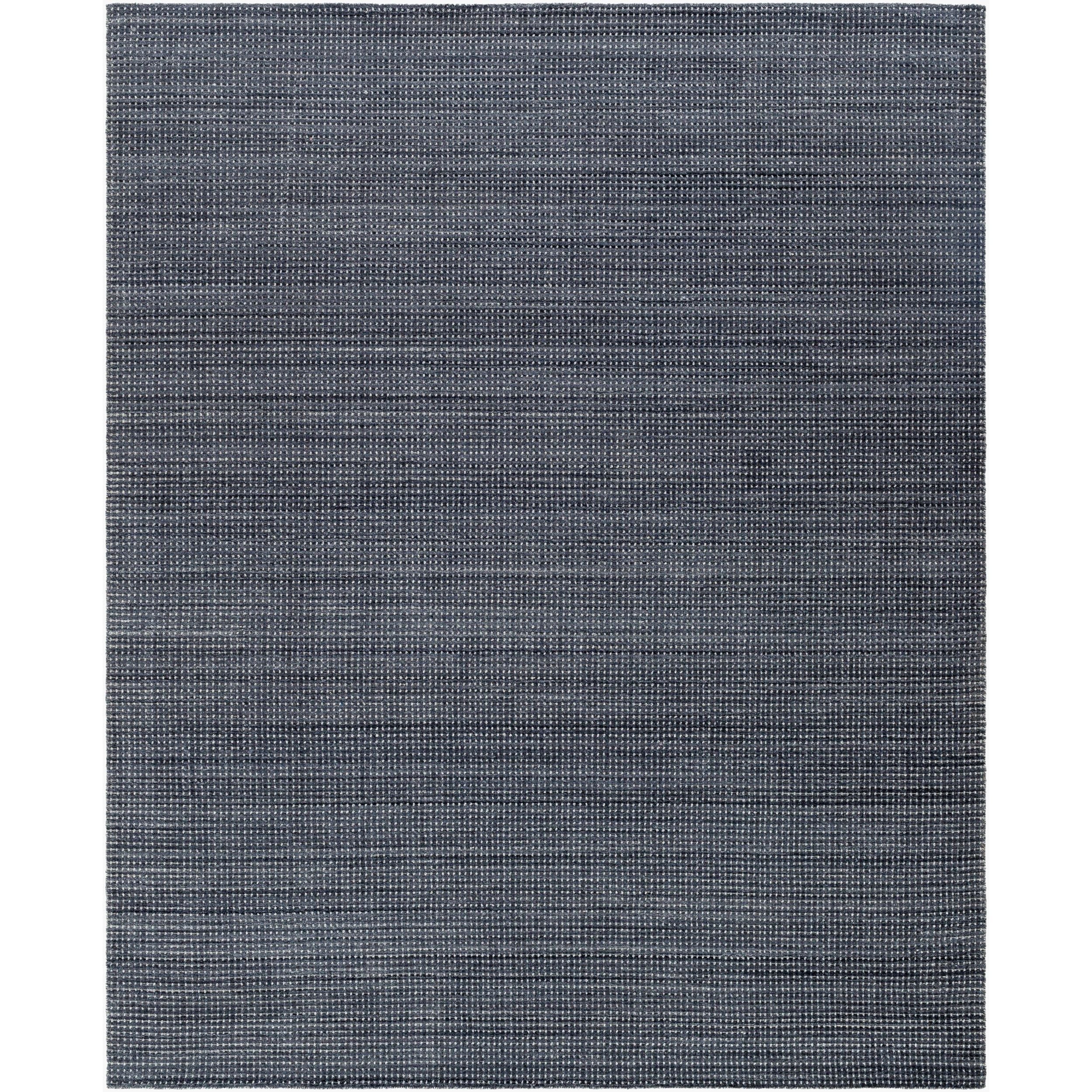 Surya Boston BBT-2304 Hand Loomed Rug shown flat displaying its black hand loomed design
