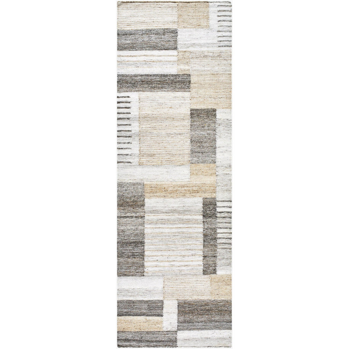 Surya Azalea AZA-2340 Hand Woven Rug shown flat to display its ivory pattern